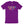 Colorful Fingerprint Alphabet Logo on Purple T-Shirt