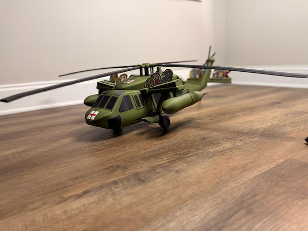 Blackhawk Helicopter Coin Holder | UH-60 Challenge Coin Display | Military Desk Decor | Army Gift