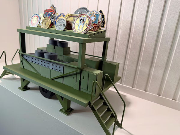 MKT Field Kitchen Coin Holder | Military Challenge Coin Display Rack (3D Printed)