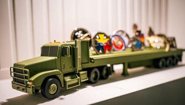 M915 Army Truck Coin Holder | Military Semi Display | Tactical Desk Decor | Veteran Gift