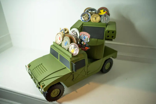 AN/TWQ-1 Avenger Coin Holder | ADA Military Desk Decor | Veteran Gift