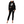 Classic Fingerprint Women Cropped Hoodie and Jogger Set