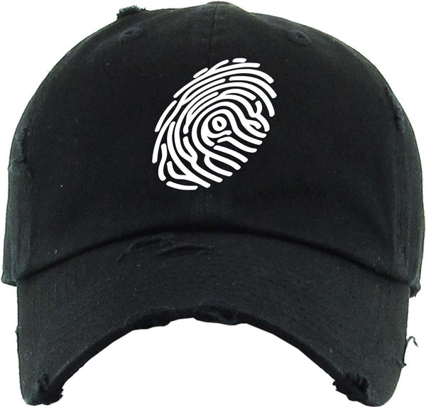 Fingerprint Dad Hat - Distressed Vintage Style - Fingerprint Clothing