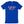 Colorful Fingerprint Alphabet Logo on Royal Blue T-Shirt