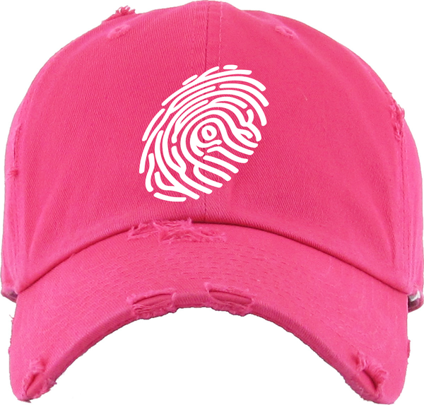 Fingerprint Dad Hat - Distressed Vintage Style - Fingerprint Clothing