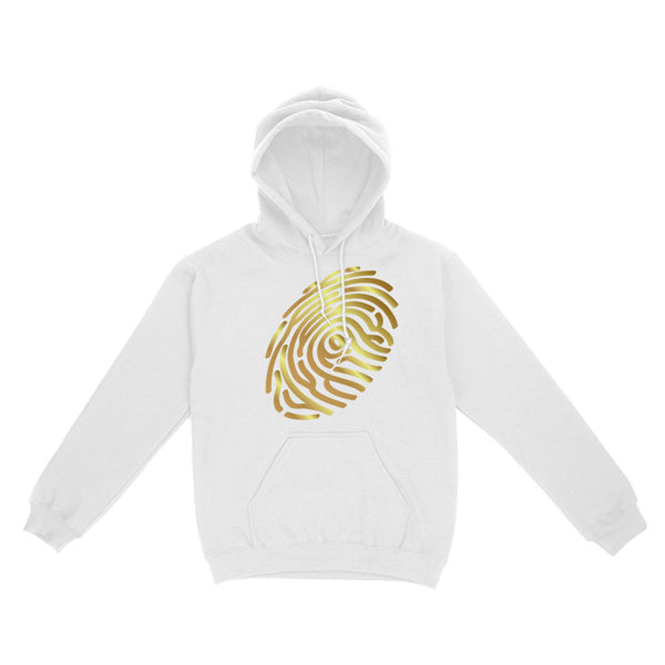 24K Gold Classic Fingerprint Unisex Hoodie - Fingerprint Clothing